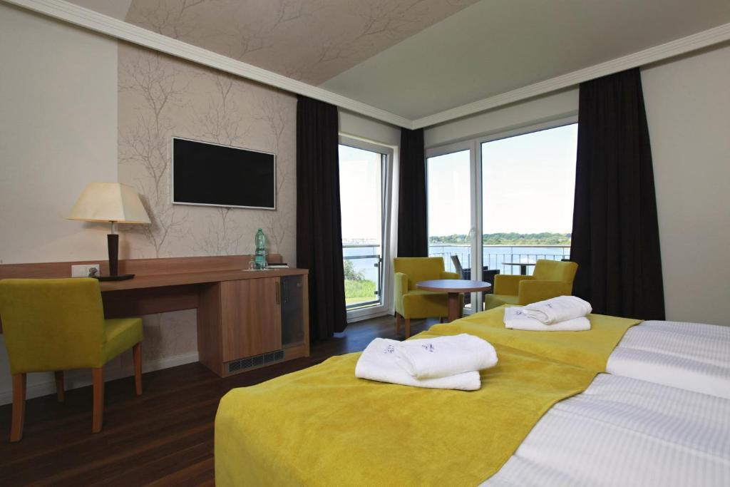Hotel Warnow Rostock Oda fotoğraf